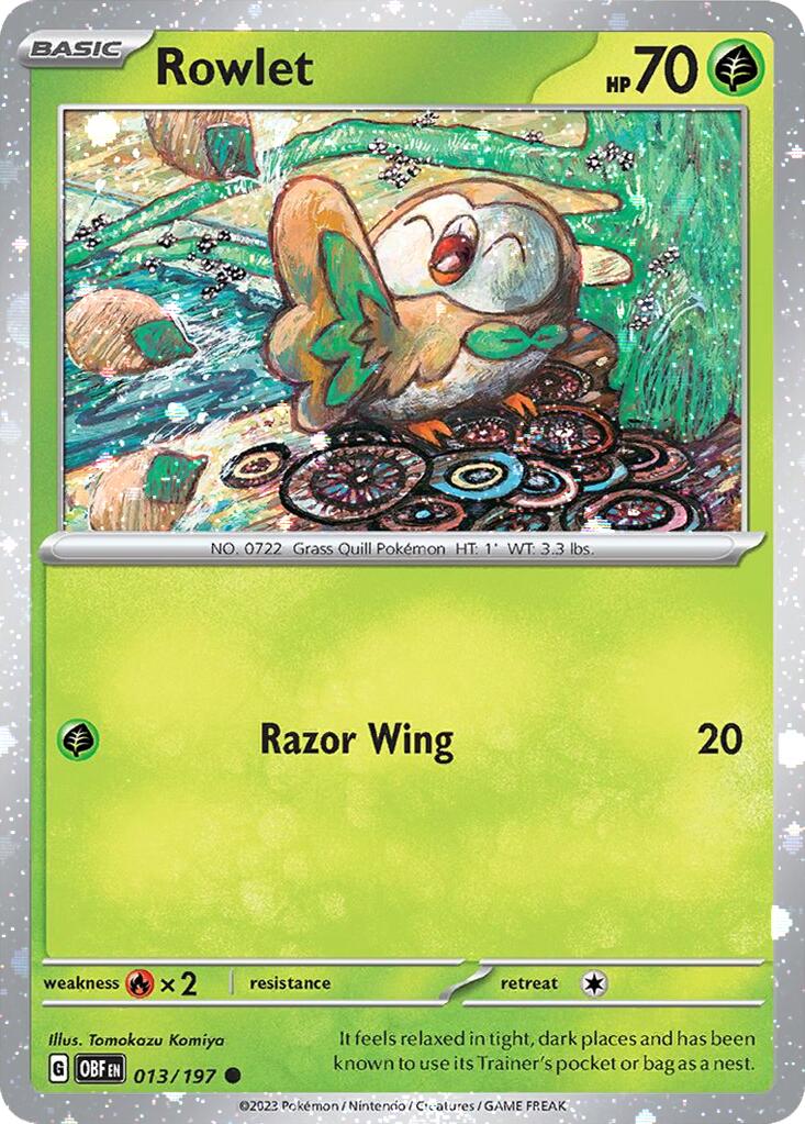 Rowlet (013/197) (Cosmos Holo) [Miscellaneous Cards] | Good Games Cannington