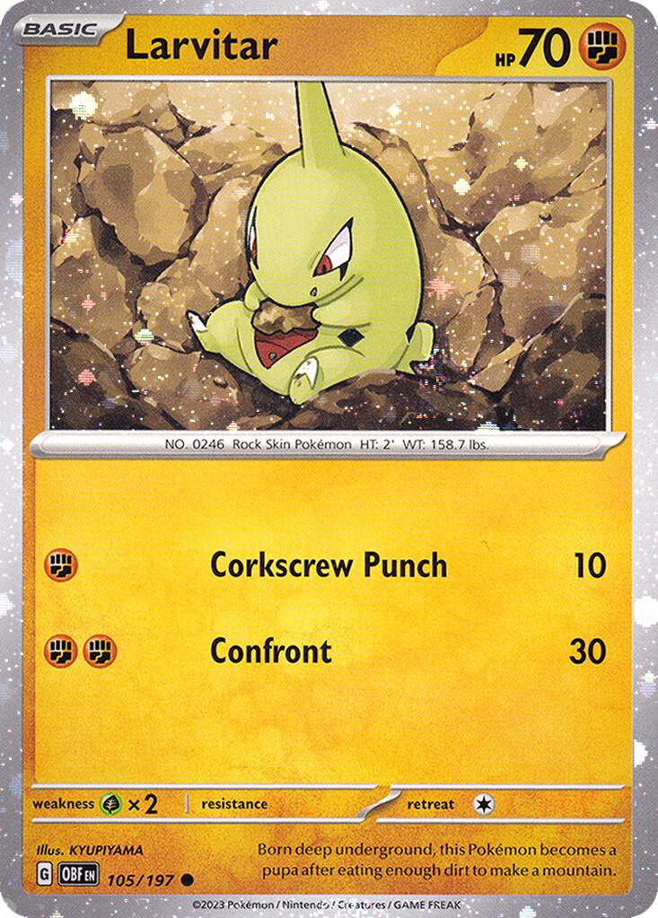 Larvitar (105/197) (Cosmos Holo) [Miscellaneous Cards] | Good Games Cannington