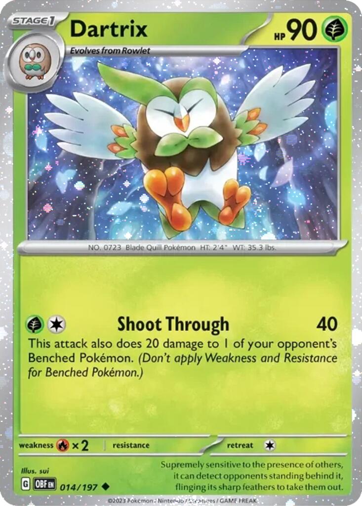 Dartrix (014/197) (Cosmos Holo) [Miscellaneous Cards] | Good Games Cannington