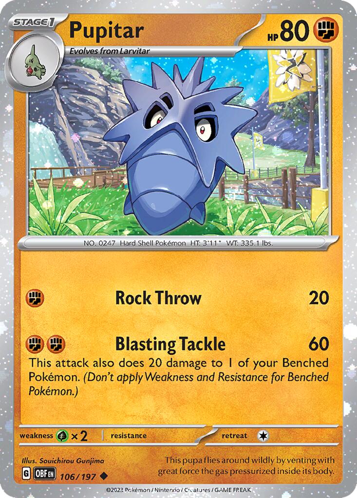 Pupitar (106/197) (Cosmos Holo) [Miscellaneous Cards] | Good Games Cannington