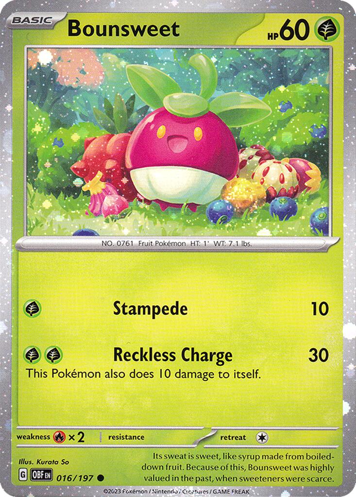 Bounsweet (016/197) (Cosmos Holo) [Miscellaneous Cards] | Good Games Cannington