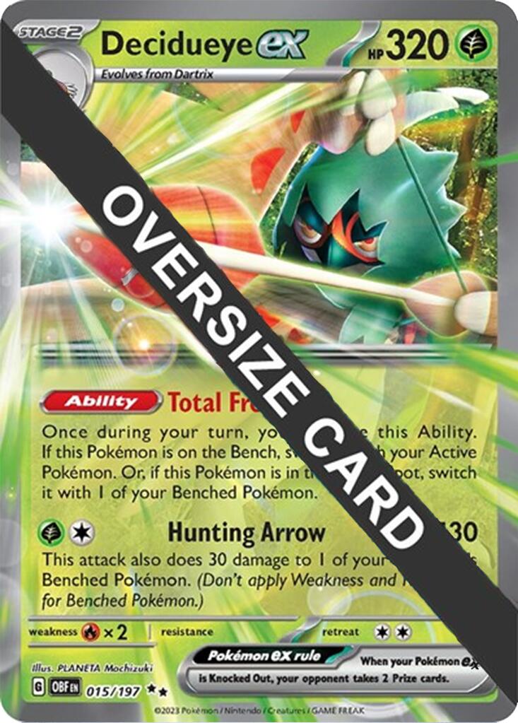 Decidueye ex (015/197) (Jumbo Card) [Miscellaneous Cards] | Good Games Cannington