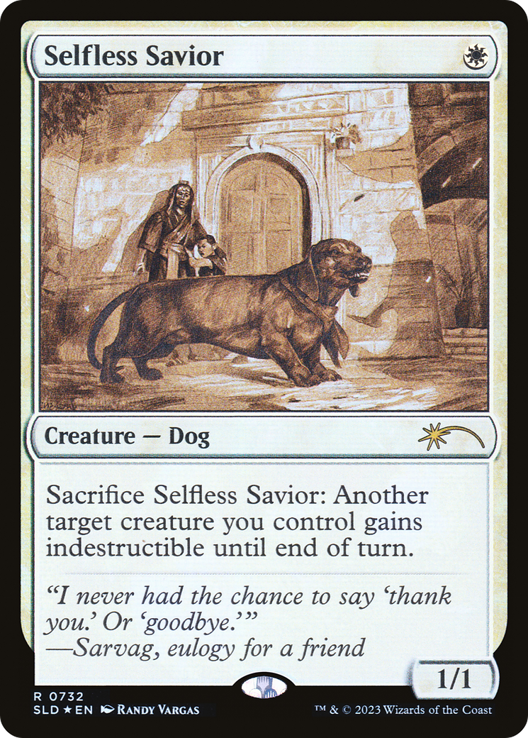 Selfless Savior (Sketch) [Secret Lair Drop Promos] | Good Games Cannington