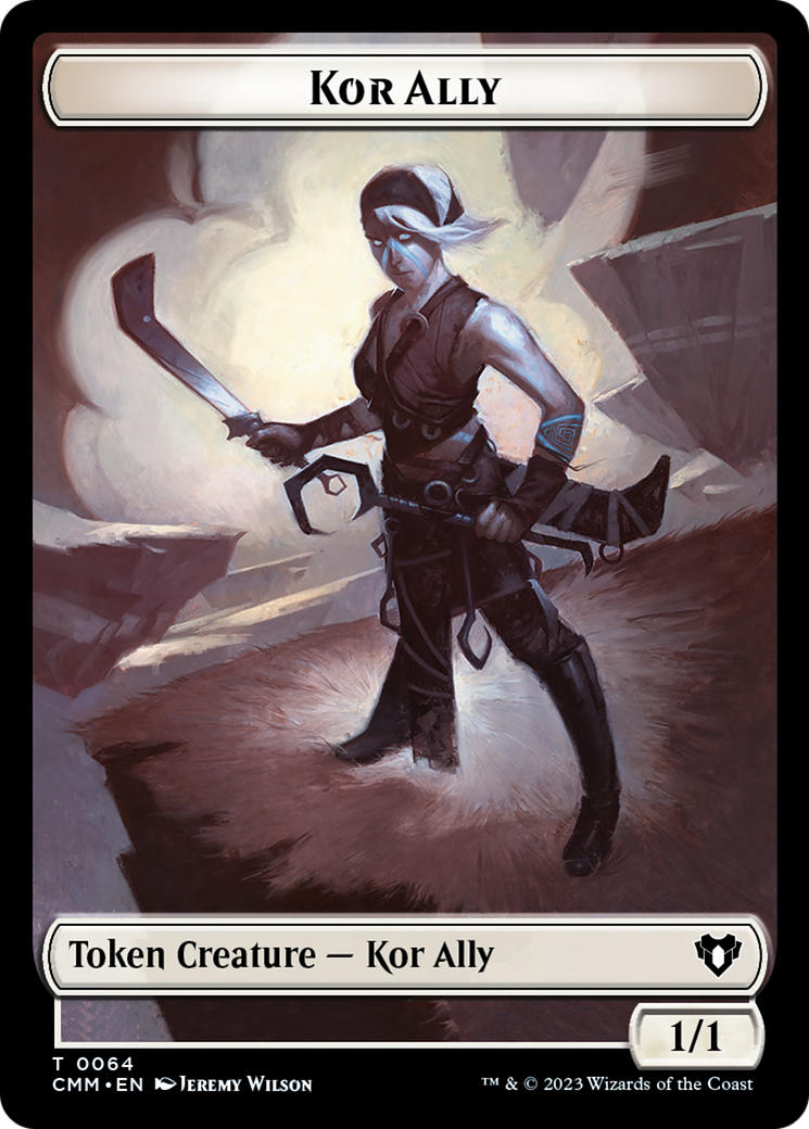 Wall // Kor Ally Double-Sided Token [Commander Masters Tokens] | Good Games Cannington