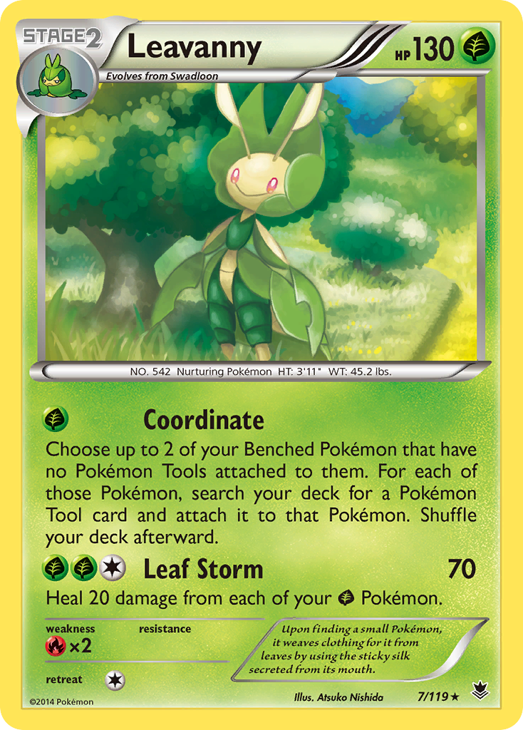 Leavanny (7/119) [XY: Phantom Forces] | Good Games Cannington