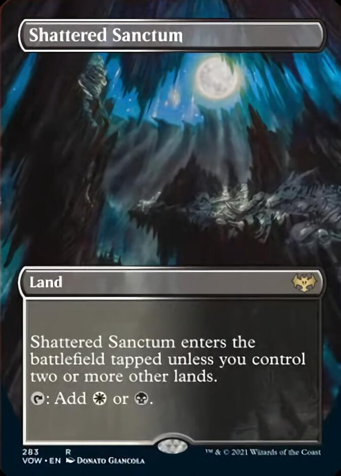 Shattered Sanctum (Borderless Alternate Art) [Innistrad: Crimson Vow] | Good Games Cannington