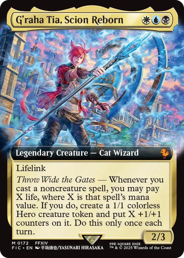 G'raha Tia, Scion Reborn 172 (Commander: FINAL FANTASY)  - Extended Art Foil | Good Games Cannington