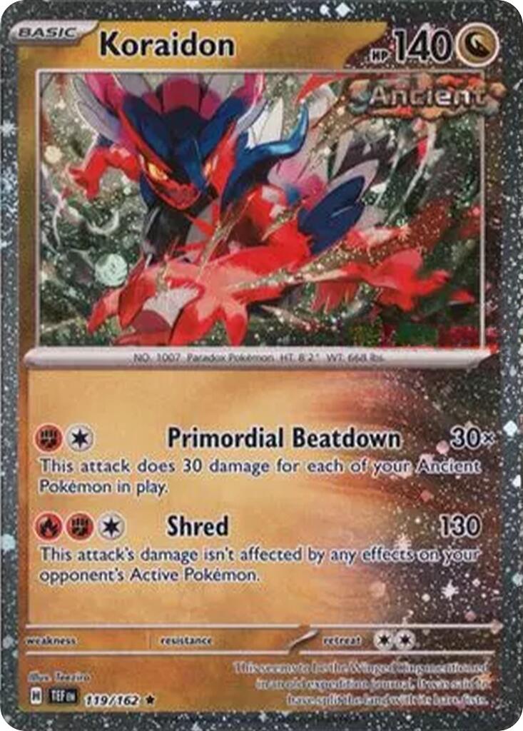 Koraidon (119/162) (Cosmos Holo) [Miscellaneous Cards] | Good Games Cannington