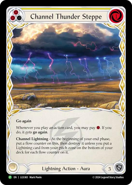 Channel Thunder Steppe (Cold Foil) [LGS365] (Promo)  Cold Foil | Good Games Cannington