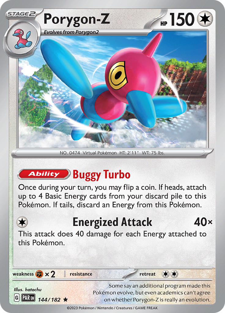 Porygon-Z (144/182) [Scarlet & Violet: Paradox Rift] | Good Games Cannington