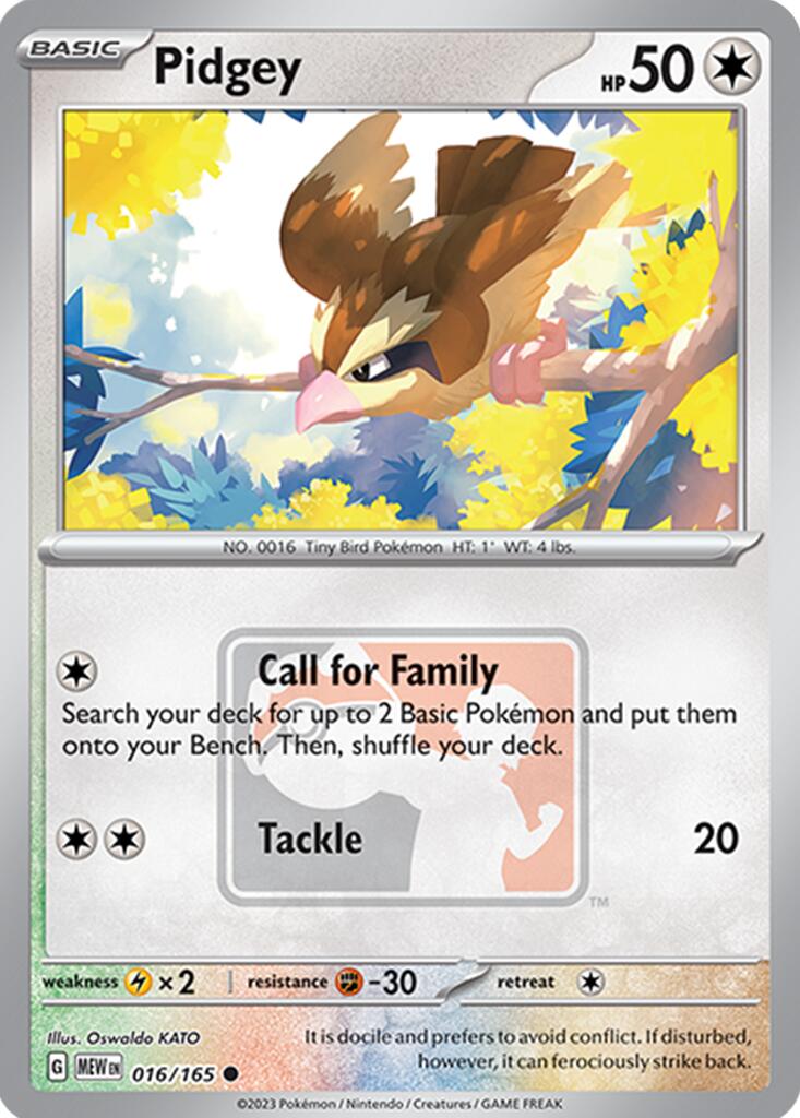 Pidgey (016/165) [League & Championship Cards] | Good Games Cannington