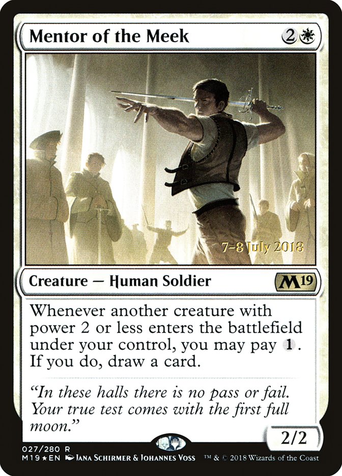 Mentor of the Meek [Core Set 2019 Prerelease Promos] | Good Games Cannington