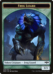 Ooze // Frog Lizard Double-Sided Token [Ravnica Allegiance Guild Kit Tokens] | Good Games Cannington