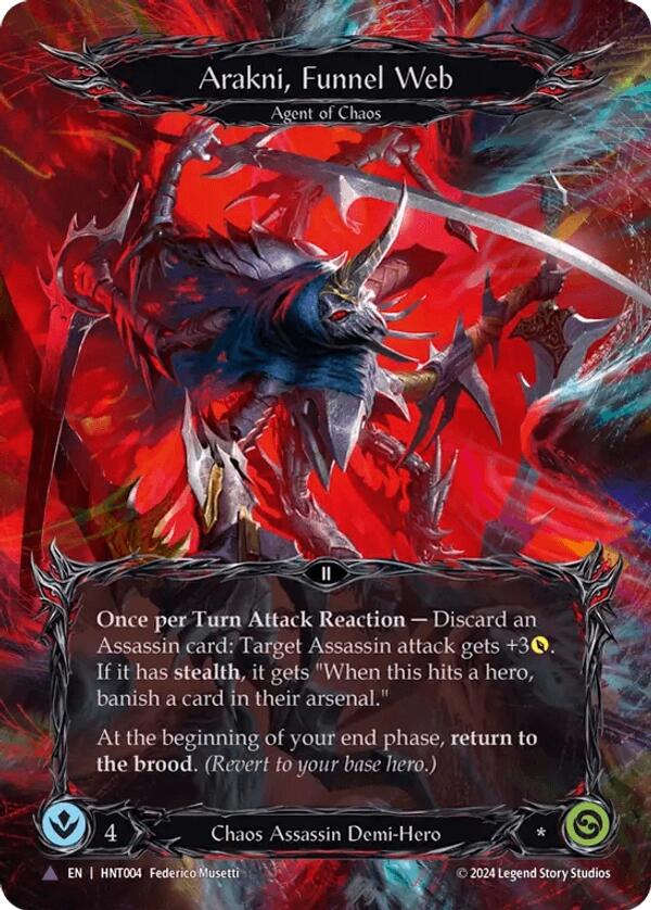 Arakni, Funnel Web [HNT004] (The Hunted)  Cold Foil | Good Games Cannington