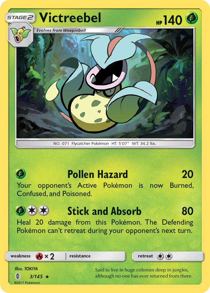 Victreebel (3/145) [Sun & Moon: Guardians Rising] | Good Games Cannington