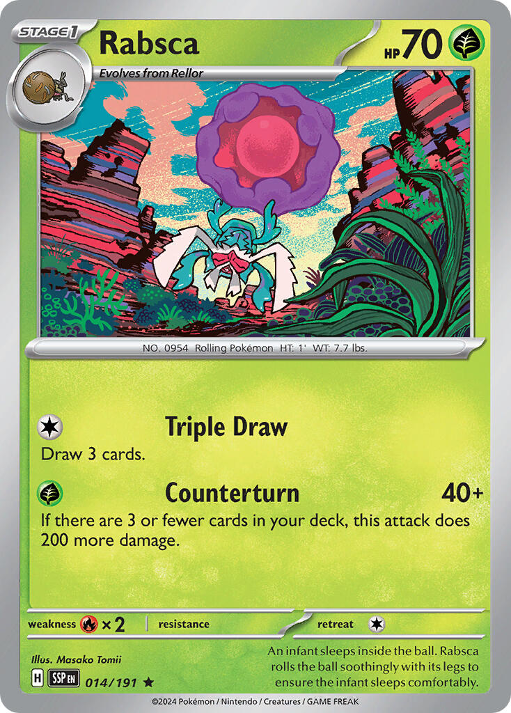 Rabsca (014/191) (Theme Deck Exclusive) [Scarlet & Violet: Surging Sparks] | Good Games Cannington