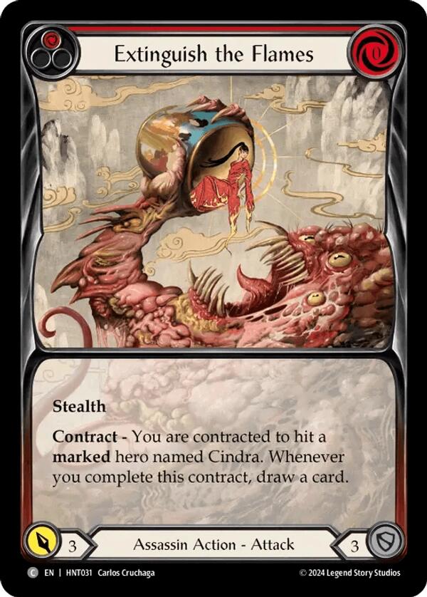 Extinguish the Flames [HNT031] (The Hunted)  Rainbow Foil | Good Games Cannington