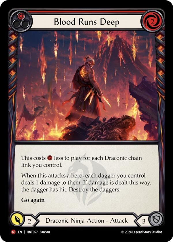 Blood Runs Deep [HNT057] (The Hunted)  Rainbow Foil | Good Games Cannington