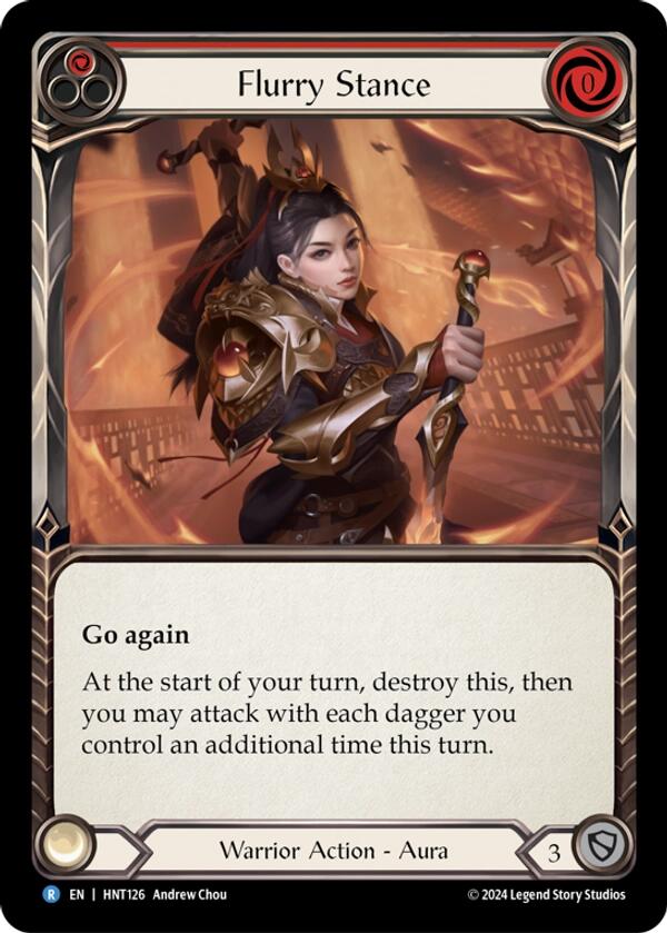 Flurry Stance [HNT126] (The Hunted)  Rainbow Foil | Good Games Cannington