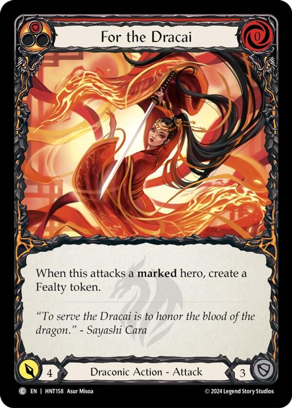 For the Dracai [HNT158] (The Hunted)  Rainbow Foil | Good Games Cannington