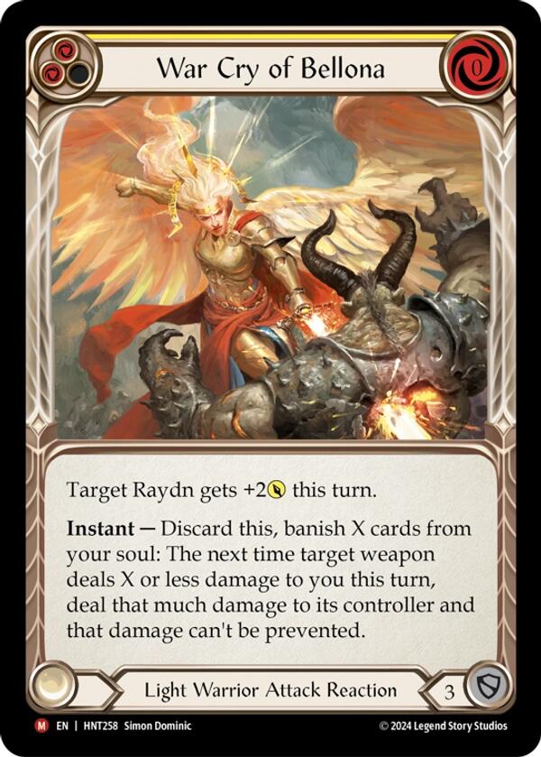 War Cry of Bellona [HNT258] (The Hunted)  Rainbow Foil | Good Games Cannington