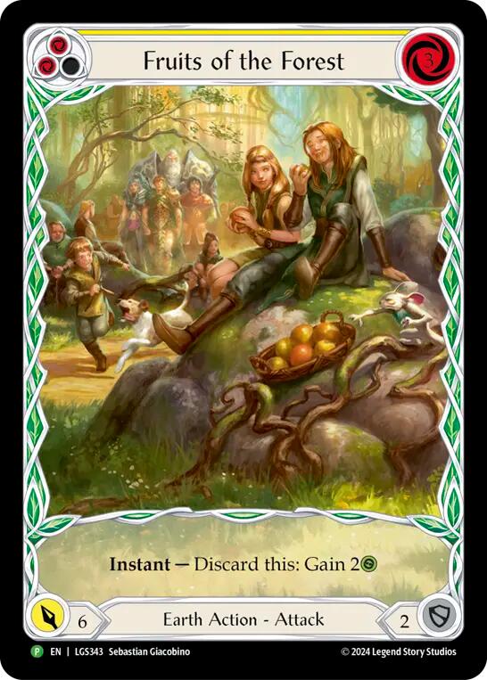Fruits of the Forest (Yellow) [LGS343] (Promo)  Rainbow Foil | Good Games Cannington