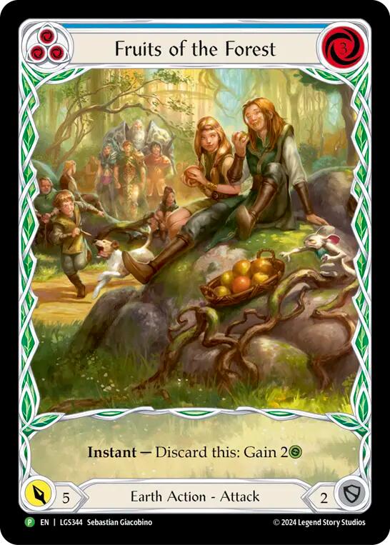 Fruits of the Forest (Blue) [LGS344] (Promo)  Rainbow Foil | Good Games Cannington