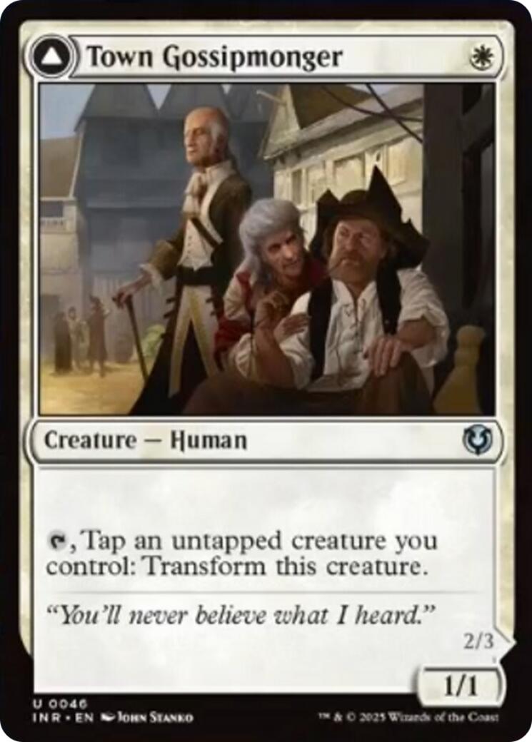 Town Gossipmonger // Incited Rabble [Innistrad Remastered] | Good Games Cannington