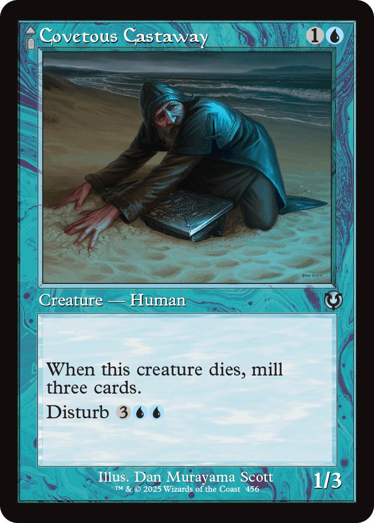 Covetous Castaway // Ghostly Castigator (Retro Frame) [Innistrad Remastered] | Good Games Cannington