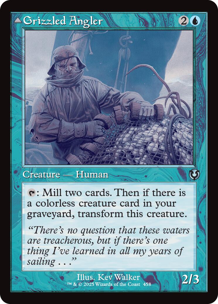 Grizzled Angler // Grisly Anglerfish (Retro Frame) [Innistrad Remastered] | Good Games Cannington