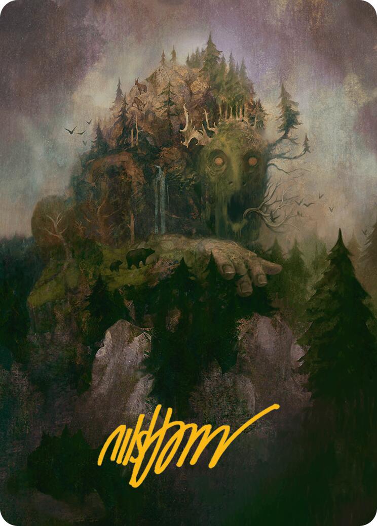 Cultivator Colossus Art Card (Gold-Stamped Signature) [Innistrad Remastered Art Series] | Good Games Cannington