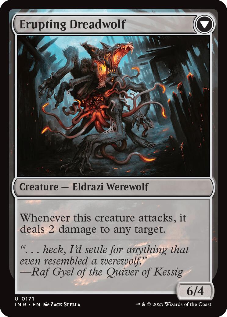 Smoldering Werewolf // Erupting Dreadwolf [Innistrad Remastered] | Good Games Cannington