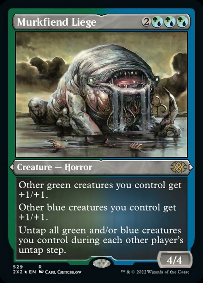 Murkfiend Liege (Foil Etched) [Double Masters 2022] | Good Games Cannington