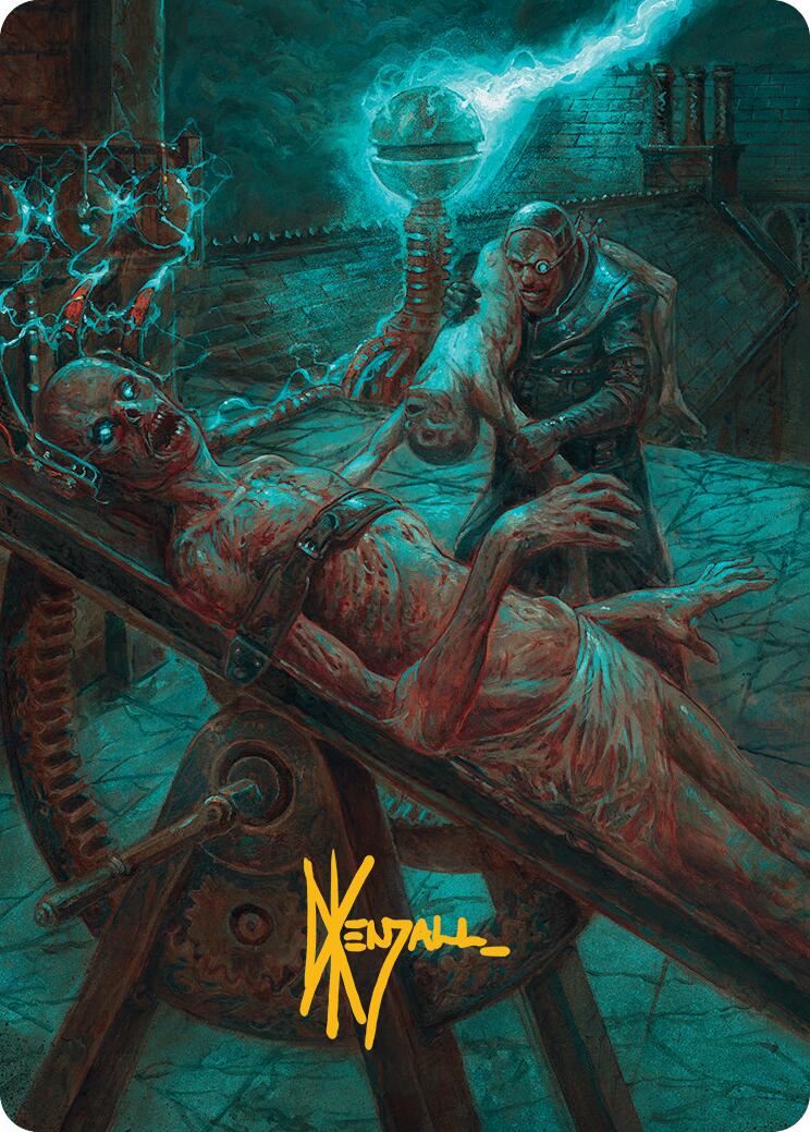 Rooftop Storm Art Card (Gold-Stamped Signature) [Innistrad Remastered Art Series] | Good Games Cannington
