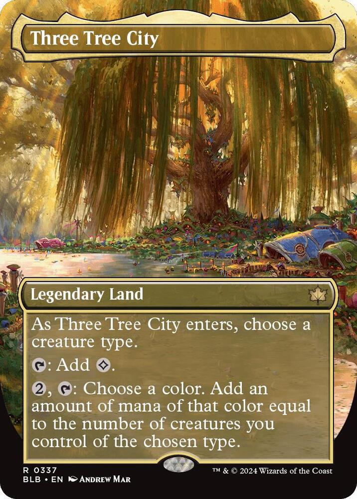 Three Tree City 337 (Bloomburrow)  - Borderless Foil | Good Games Cannington