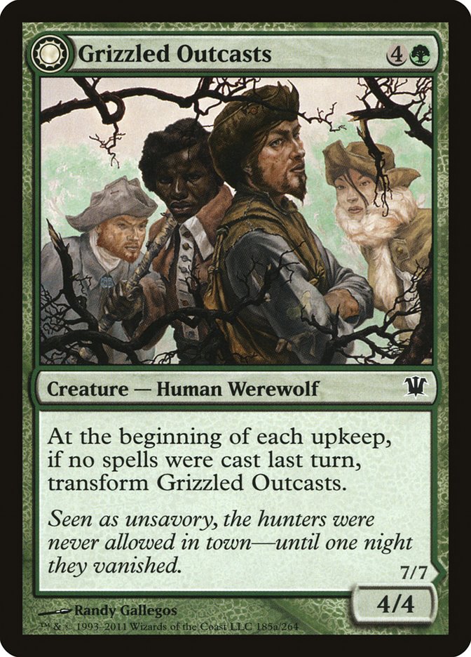 Grizzled Outcasts // Krallenhorde Wantons [Innistrad] | Good Games Cannington