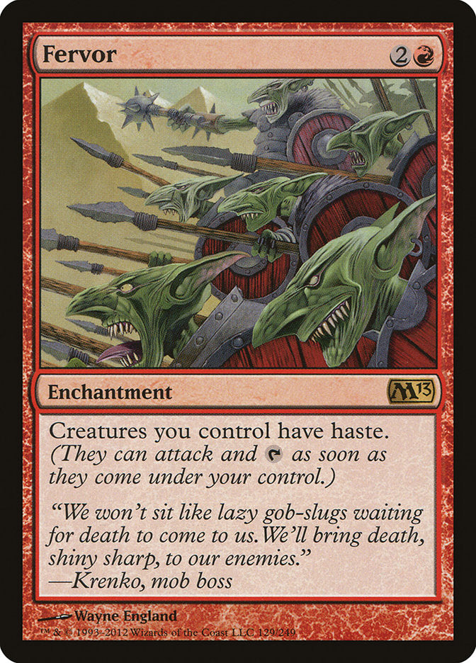 Fervor 129 (Magic 2013 (M13))  | Good Games Cannington