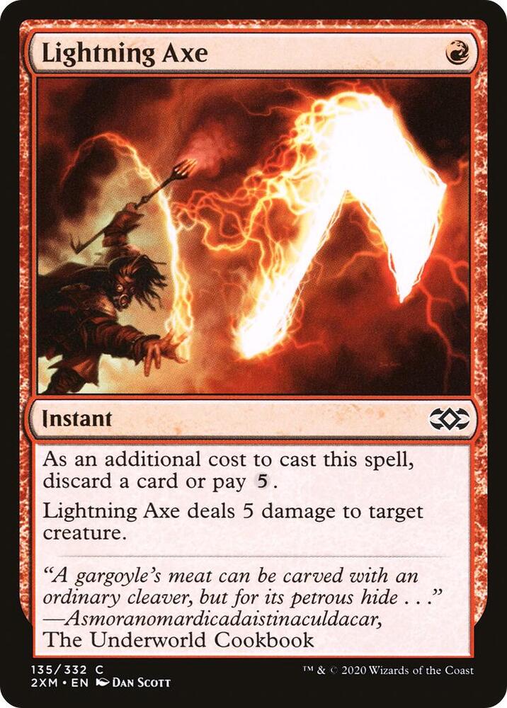 Lightning Axe 135 (Double Masters)  - Foil | Good Games Cannington
