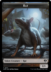 Eldrazi Spawn // Rat Double-Sided Token [Commander Masters Tokens] | Good Games Cannington