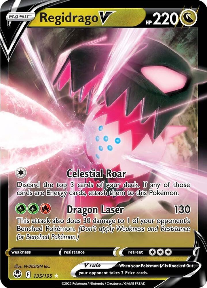 Regidrago V 135/195 (SWSH12: Silver Tempest)  - Holofoil | Good Games Cannington