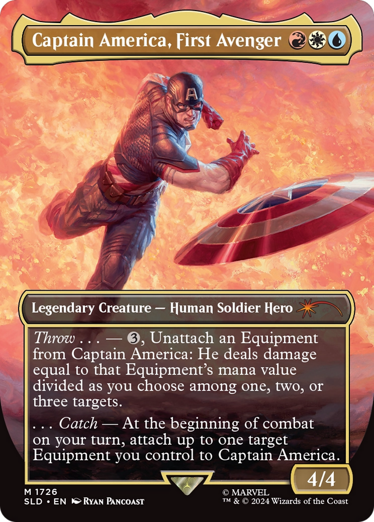 Captain America, First Avenger (Rainbow Foil) [Secret Lair Drop Series] | Good Games Cannington