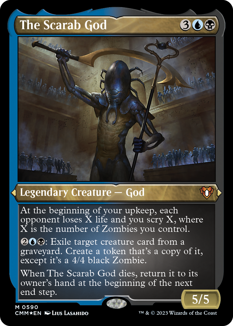 The Scarab God (Foil Etched) [Commander Masters] | Good Games Cannington