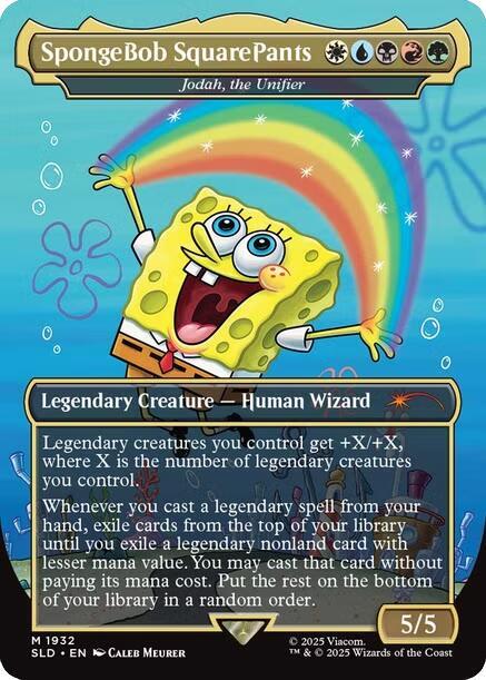 SpongeBob SquarePants Jodah the Unifier 1932/1 (Secret Lair Drop Series)  | Good Games Cannington