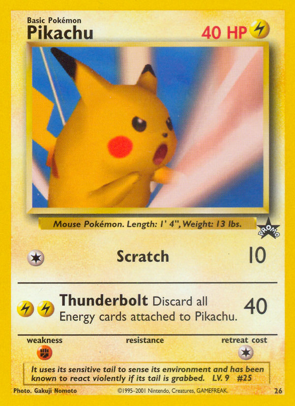 Pikachu (26) [Wizards of the Coast: Black Star Promos] | Good Games Cannington