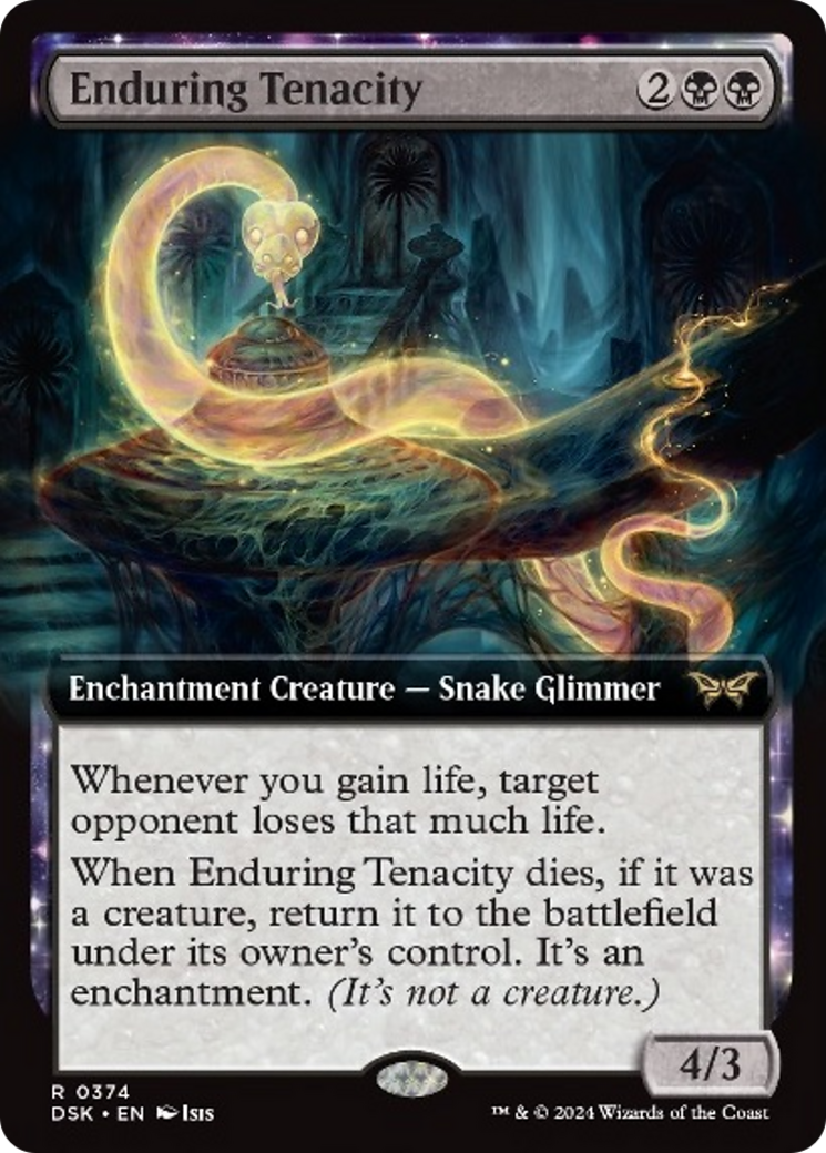 Enduring Tenacity (Extended Art) [Duskmourn: House of Horror] | Good Games Cannington