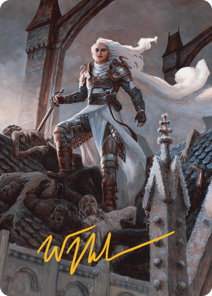 Thalia, Heretic Cathar Art Card (Gold-Stamped Signature) [Innistrad Remastered Art Series] | Good Games Cannington