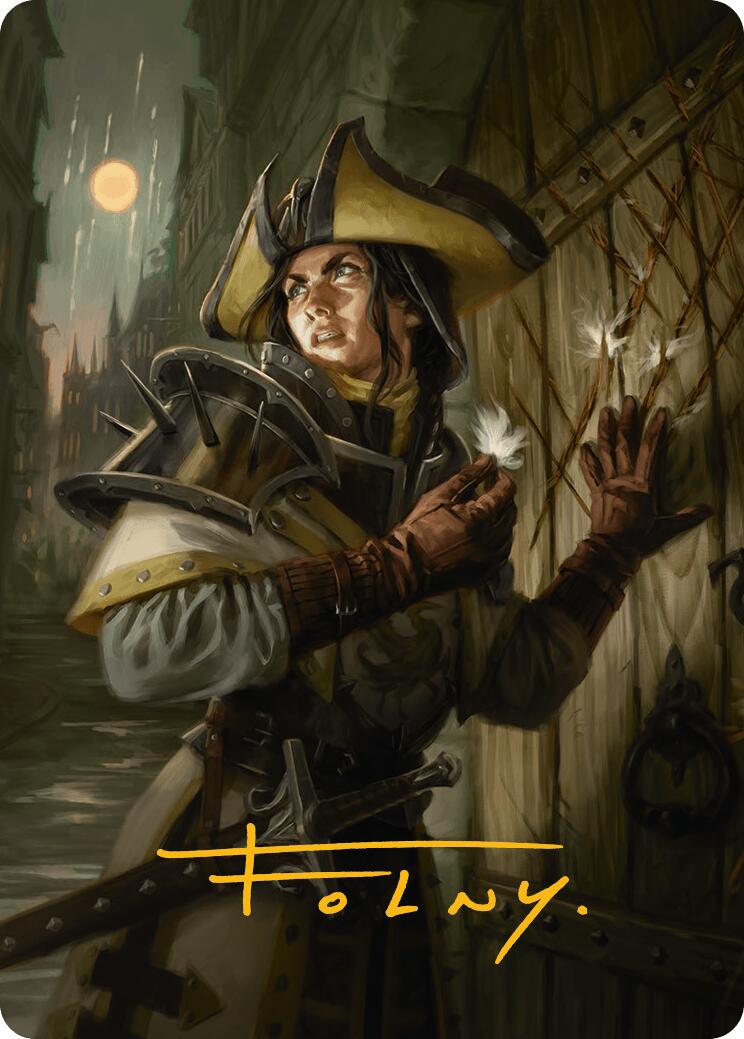 Thraben Inspector Art Card (Gold-Stamped Signature) [Innistrad Remastered Art Series] | Good Games Cannington