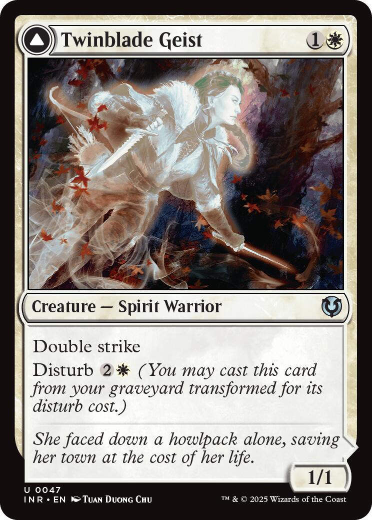 Twinblade Geist // Twinblade Invocation [Innistrad Remastered] | Good Games Cannington