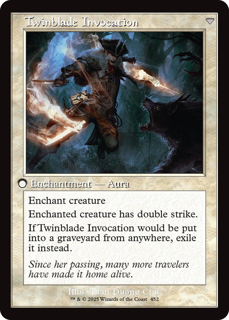 Twinblade Geist // Twinblade Invocation (Retro Frame) [Innistrad Remastered] | Good Games Cannington