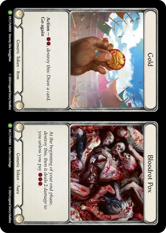 Cracker Bauble // Gold and Bloodrot Pox [LGS360-FUN003] (Promo) | Good Games Cannington
